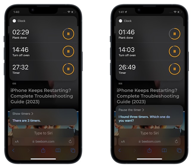 Quản lý hẹn giờ dễ dàng trên iPhone bằng Siri