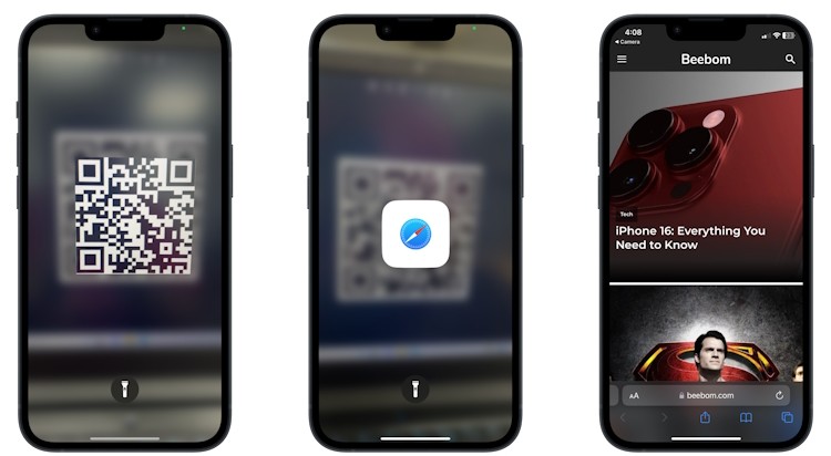 Quét mã QR trên iPhone từ Trung tâm điều khiển