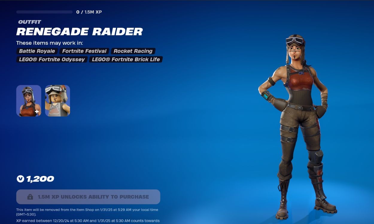 renegade raider fortnite og skin
