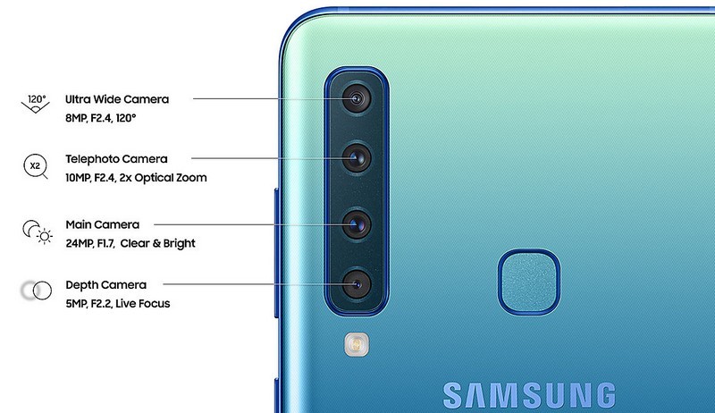 Samsung Galaxy A9 với 4 camera sau được ra mắt tại Việt Nam