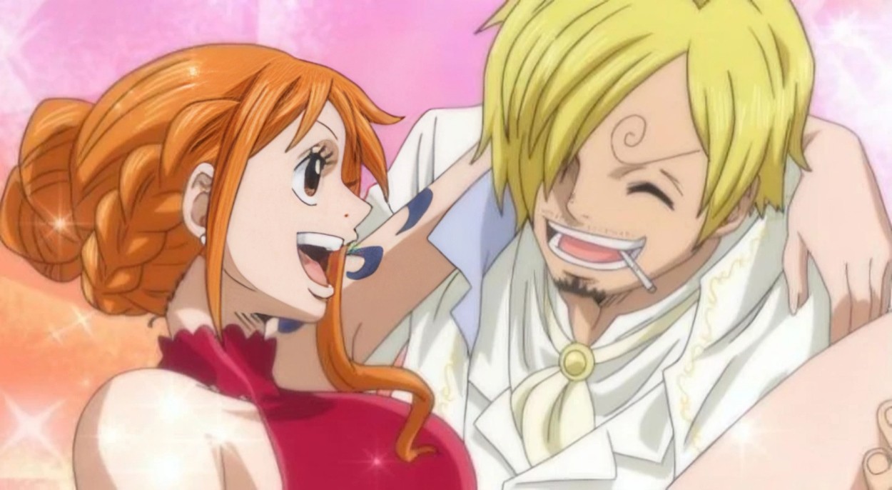 Sanji và Nami trong arc Đảo Bánh Ngọt