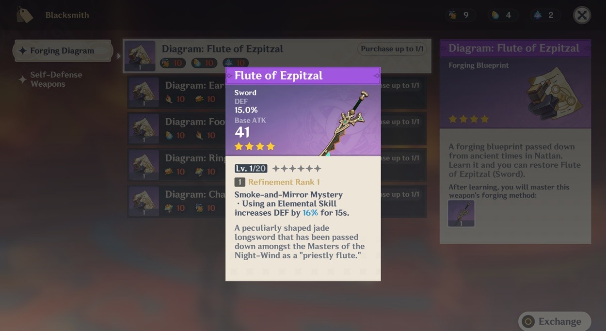 Sáo Ezpitzal Genshin Impact