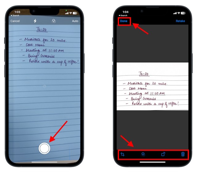 Scan Documents via Files app