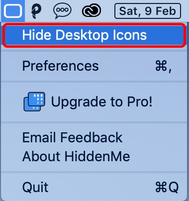screenshot showing HiddenMe