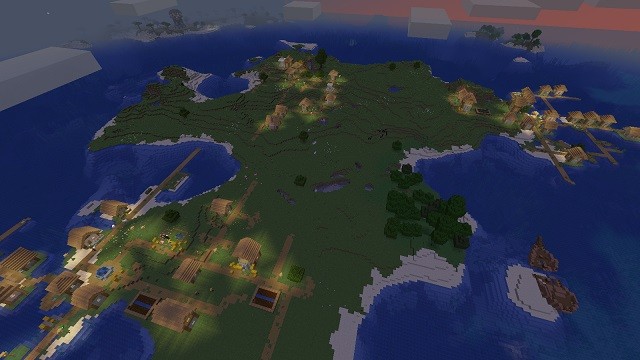 Seed Minecraft 3 ngôi làng