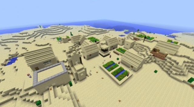 Seed Minecraft làng sa mạc