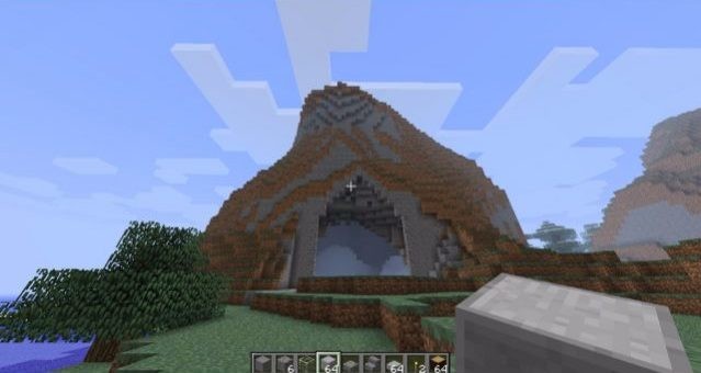 Seed Minecraft ngọn núi rỗng
