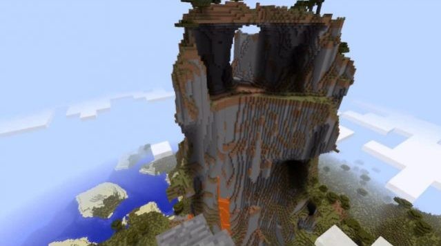 Seed Minecraft núi Savannah