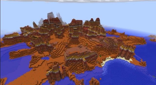 Seed Minecraft rừng Mesa