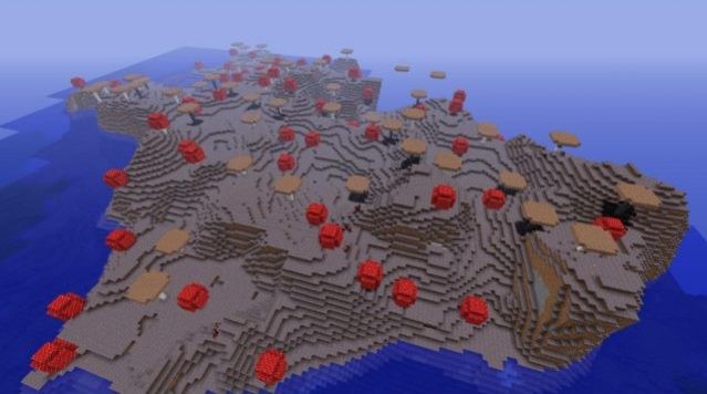 Seed Minecraft vùng đất nấm