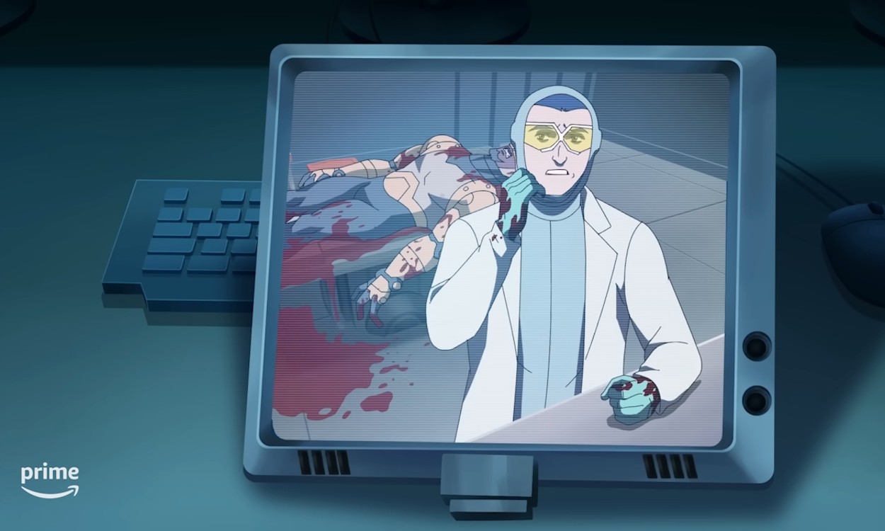 Sinclair đang nghiên cứu Reanimen trong Invincible mùa 2