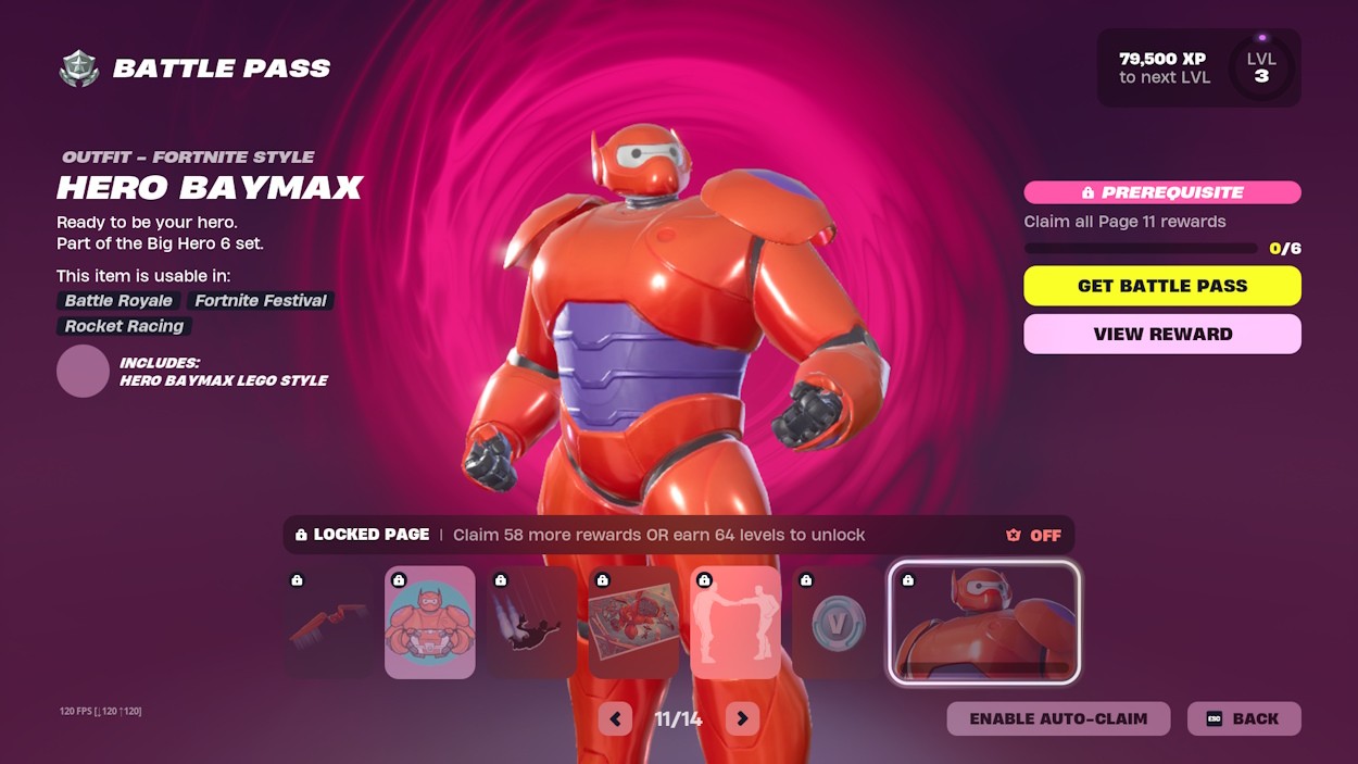 Hướng dẫn nhận skin Baymax trong Fortnite Chapter 6