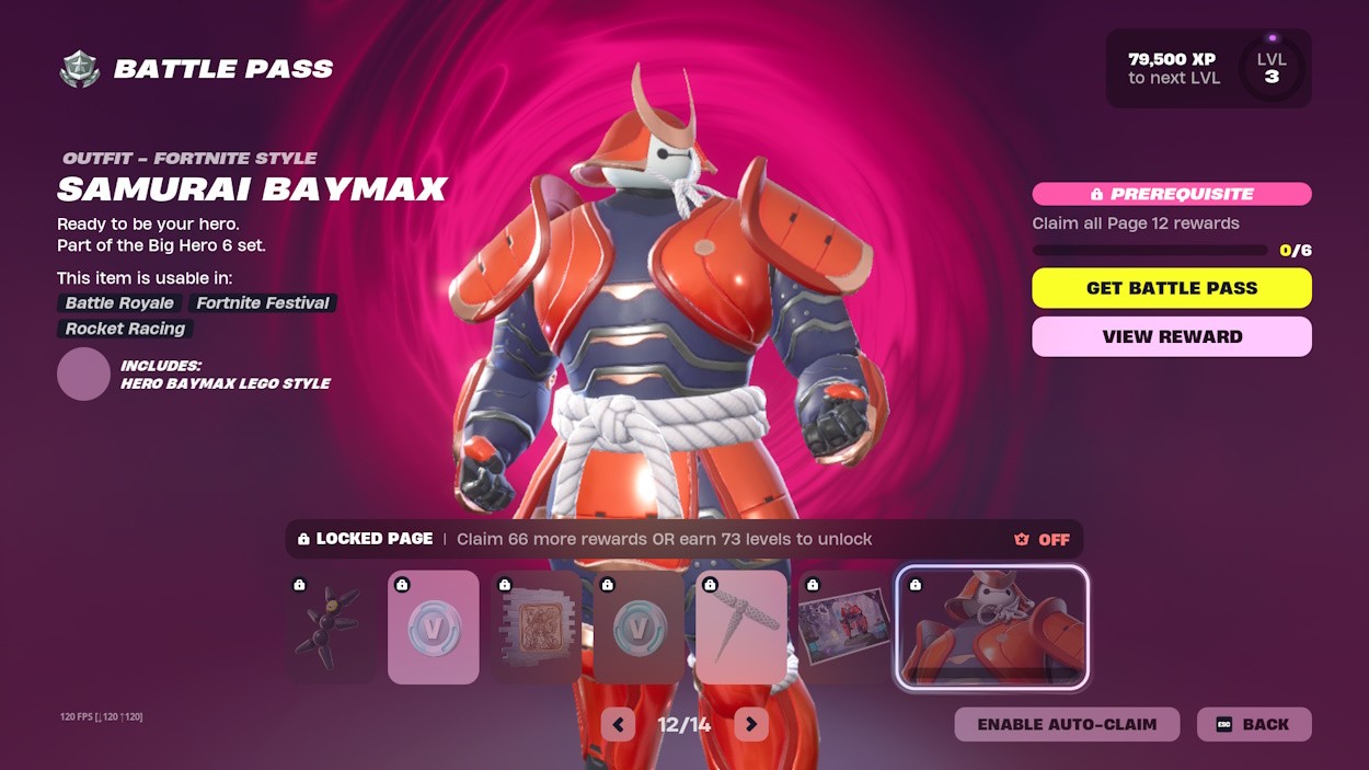 Skin Baymax Samurai trong Fortnite Chapter 6 Season 1