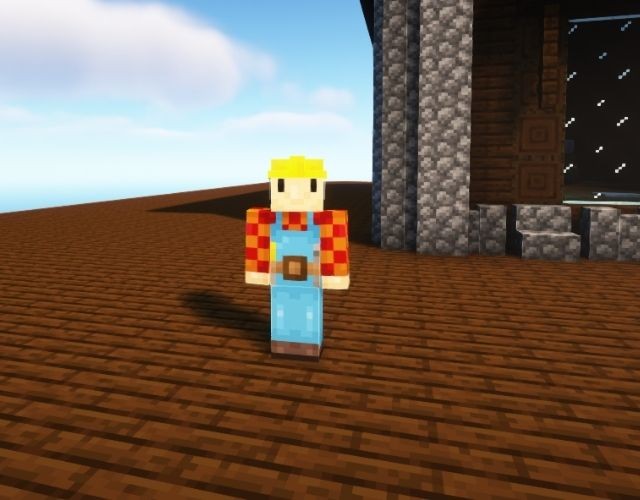 Skin Bob The Builder Minecraft tái hiện nhân vật thợ xây