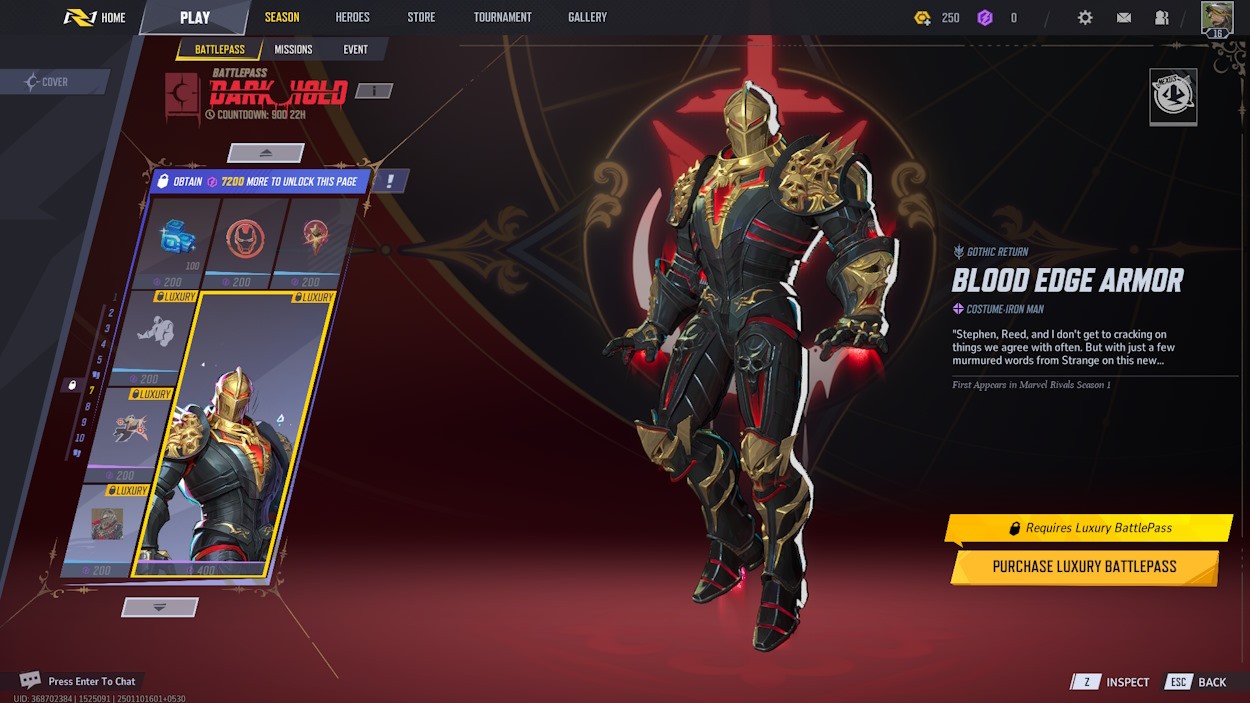 Skin Darkhold Iron Man và các Phần thưởng khác