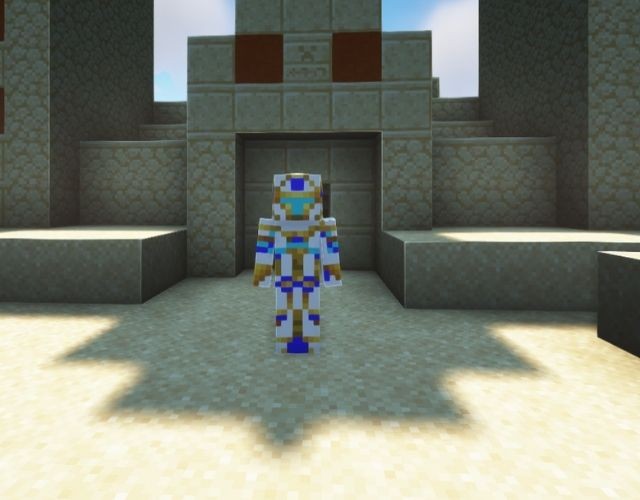 Skin Diamond Gold King Minecraft với vẻ ngoài vương giả