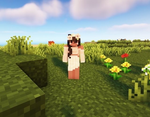 Skin Fresh Blossoms Minecraft với phong cách tươi tắn