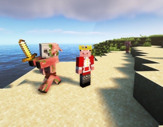 Skin King Pig Minecraft lấy cảm hứng từ Youtuber Technoblade