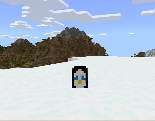 Skin Penguin Minecraft với hình dáng chim cánh cụt đáng yêu