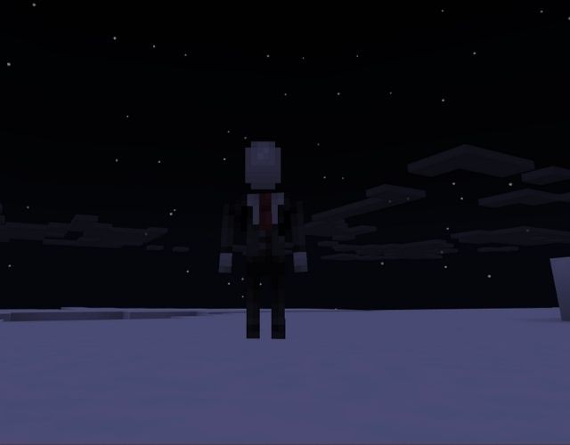 Skin Slender Minecraft với hiệu ứng trong suốt