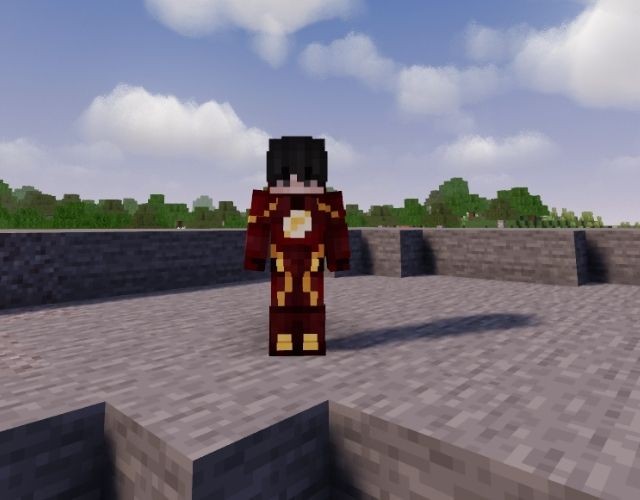 Skin The Flash Minecraft dựa trên siêu anh hùng DC