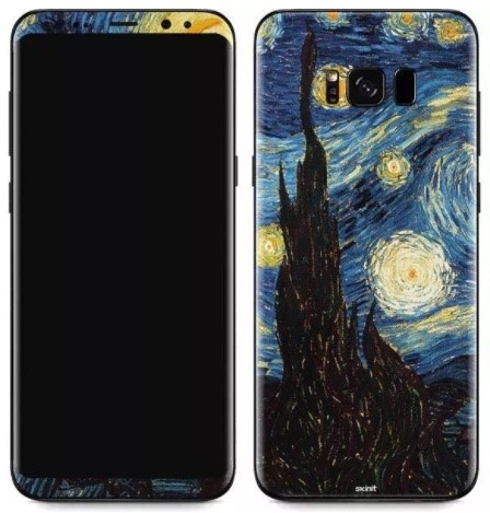 Skin The Starry Night với hình ảnh bức tranh &quot;Đêm đầy sao&quot; nổi tiếng