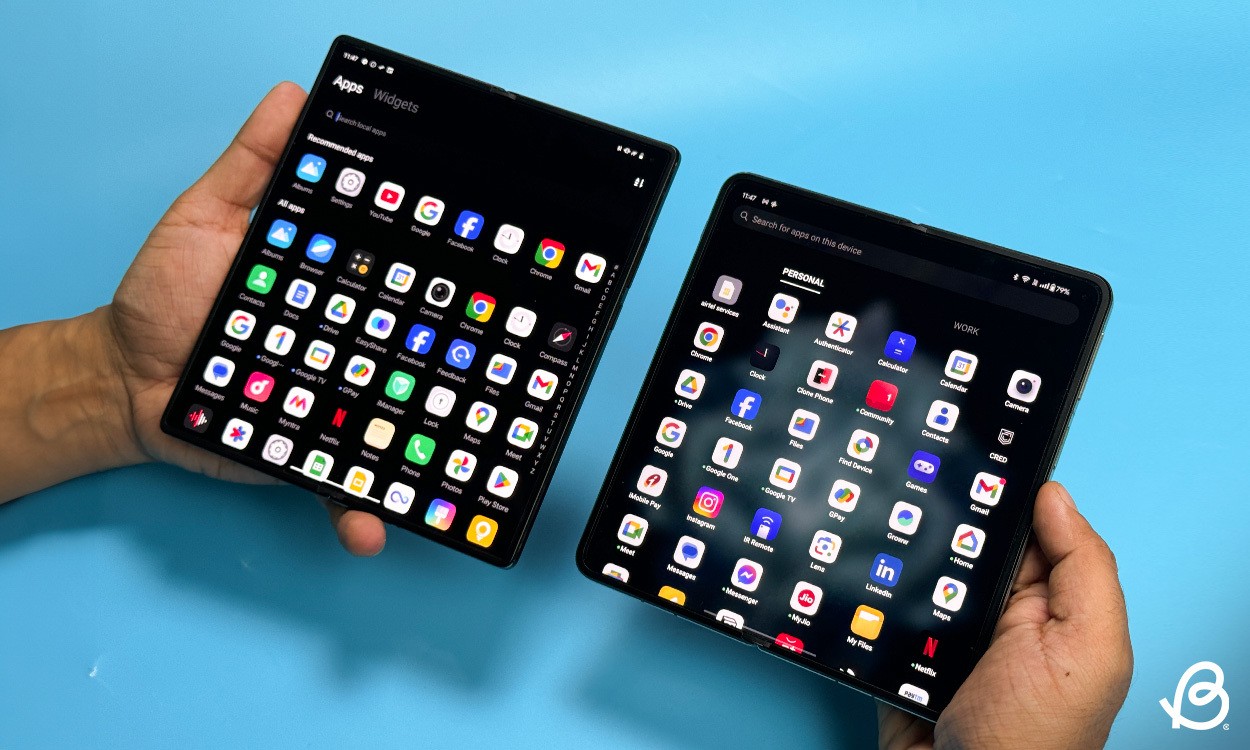 So sánh biểu tượng giao diện người dùng của Vivo X Fold 3 Pro và OnePlus Open