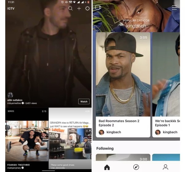 Instagram IGTV Thay Đổi Giao Diện: Tập Trung Hơn Vào Nhà Sáng Tạo Nội Dung
