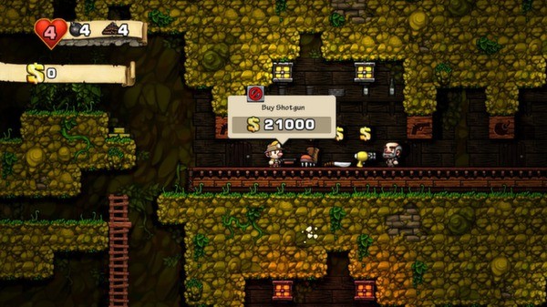 Spelunky - Game platformer với thế giới ngẫu nhiên