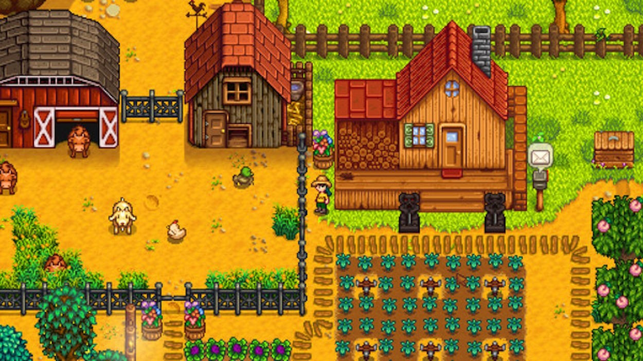 Stardew Valley kết hợp yếu tố nông trại, khám phá và xây dựng mối quan hệ với dân làng