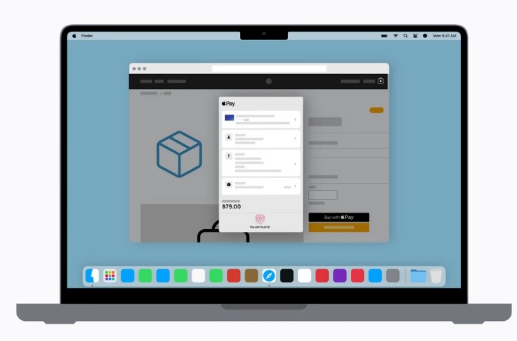 Sử dụng Touch ID trên Mac để thanh toán bằng Apple Pay