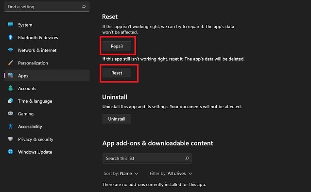 Sửa chữa và Đặt lại Roblox để Cập nhật trên Windows