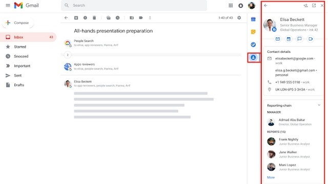 Google Thêm Tab Liên Hệ Vào Gmail Để Tăng Cường Kết Nối Trong Công Việc