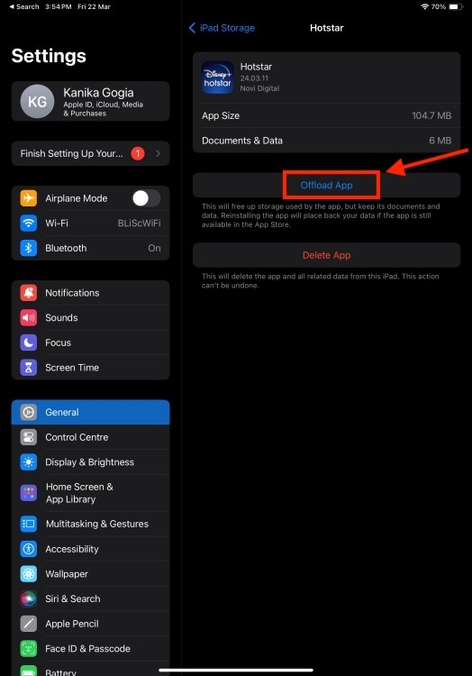 Tải ứng dụng lên iPad