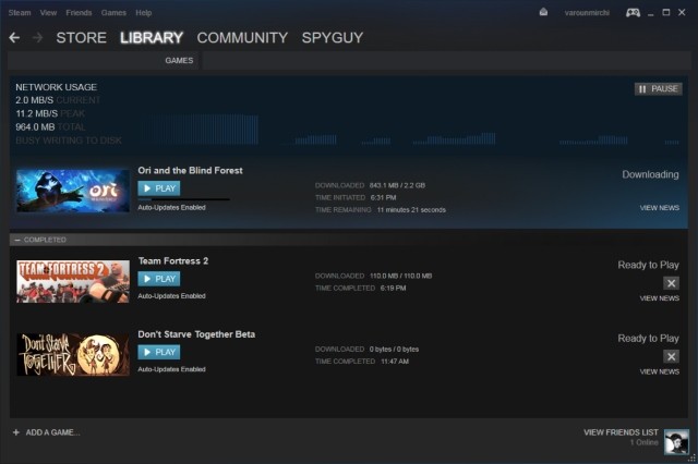 Tải xuống trên Steam