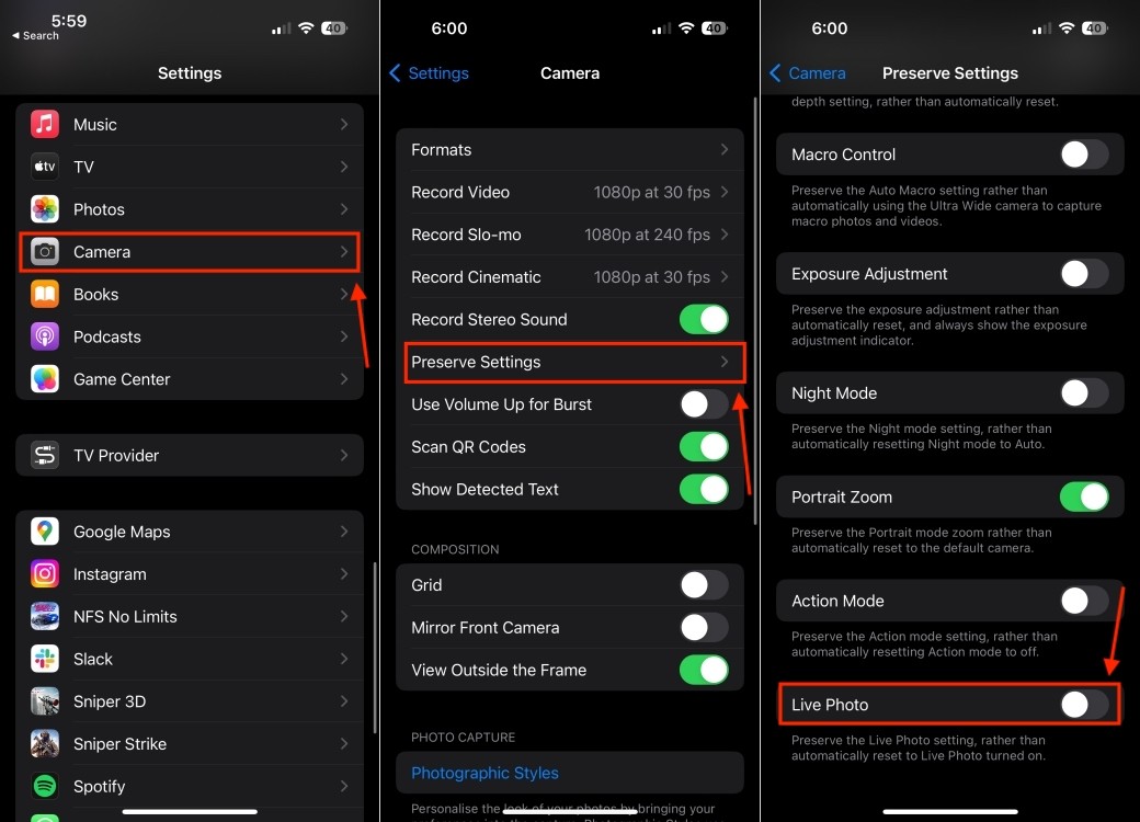Tắt ảnh động trên iPhone