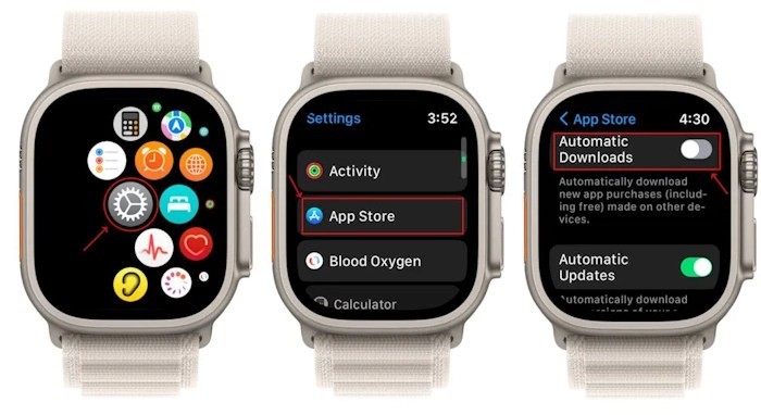 Tắt tự động tải ứng dụng trên Apple Watch