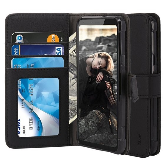 TAURI Wallet Protective Flip Cover For LG Q6