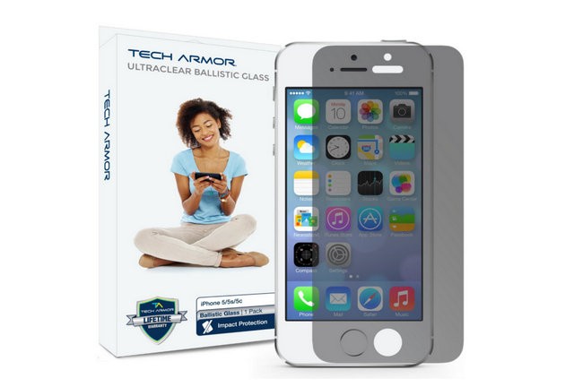 TechArmor 2-Way Glass Screen Protector bảo vệ sự riêng tư cho iPhone SE