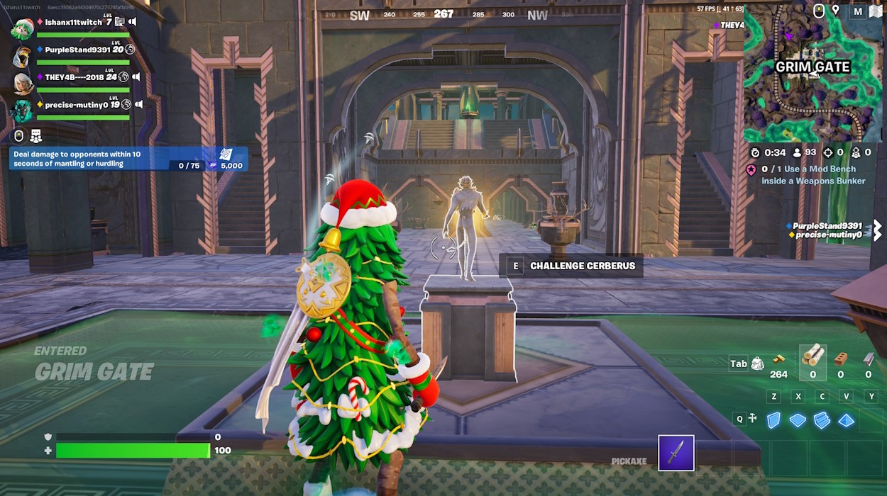 Thách đấu Cerberus trong Fortnite Chapter 5 Season 2