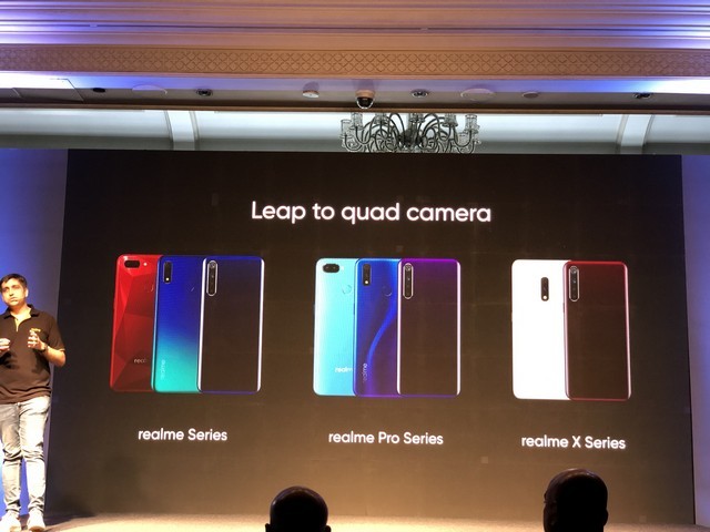 Thân máy điện thoại 64MP của Realme