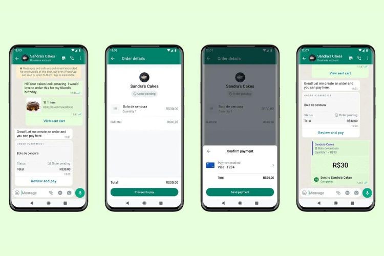 Thanh toán trong cuộc trò chuyện trên WhatsApp