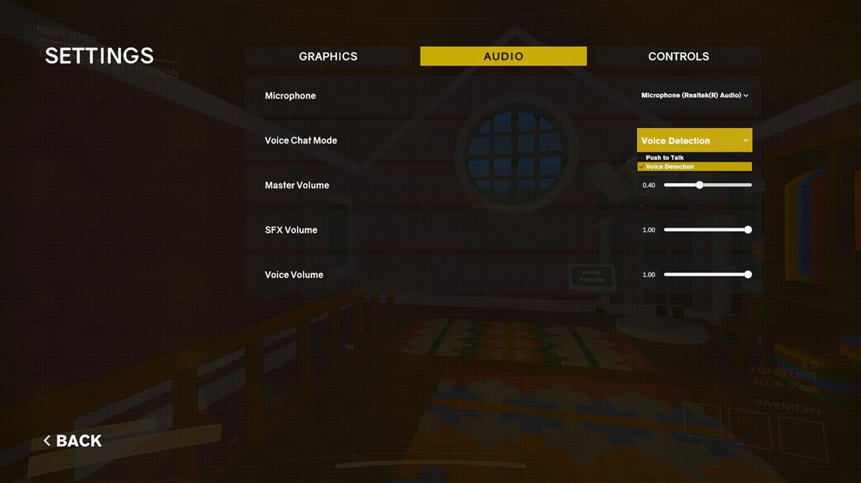 Thay đổi chế độ Voice Chat trong Content Warning