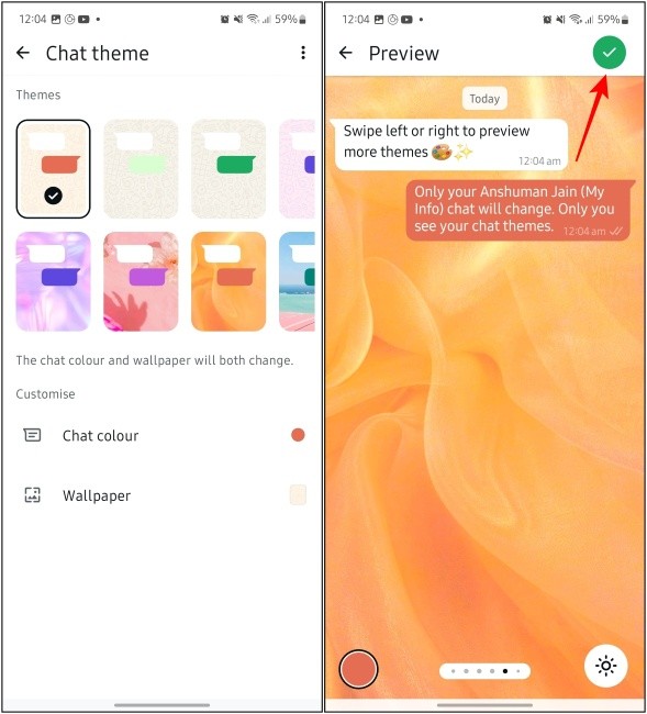 Thay đổi Chủ đề Trò chuyện Cá nhân trên WhatsApp