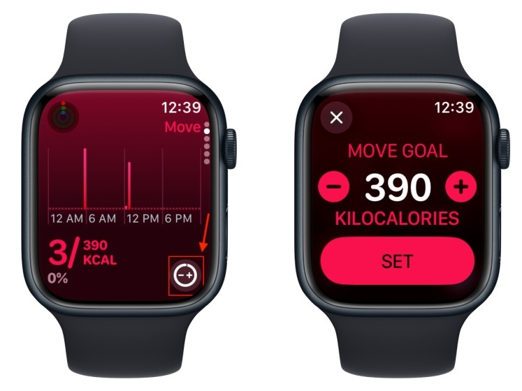 Thay đổi mục tiêu Vận động trên Apple Watch