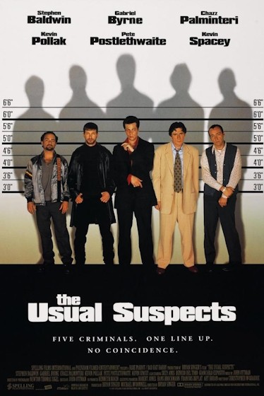 The Usual Suspects (1995) - Bộ phim kinh điển với cốt truyện xoắn não và cái kết bất ngờ.