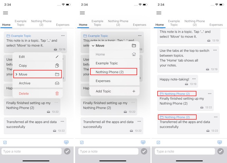 Thêm tin nhắn vào chủ đề tùy chỉnh