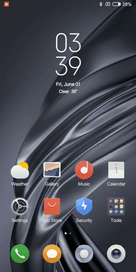 Thiết kế dọc của menu Recents trên MIUI 10