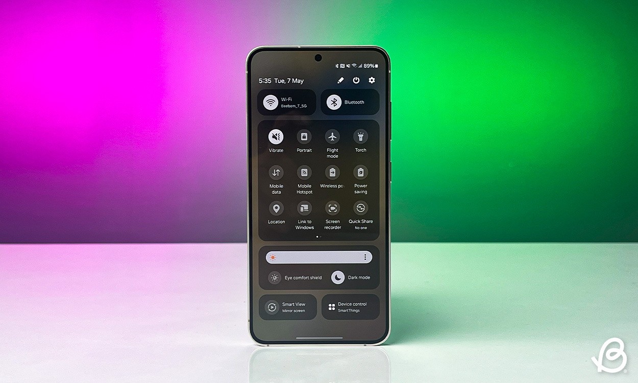 Thiết kế lại bảng cài đặt nhanh trong One UI 7