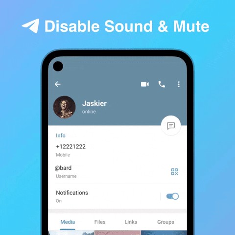 Thời gian tắt tiếng tùy chỉnh trên Telegram